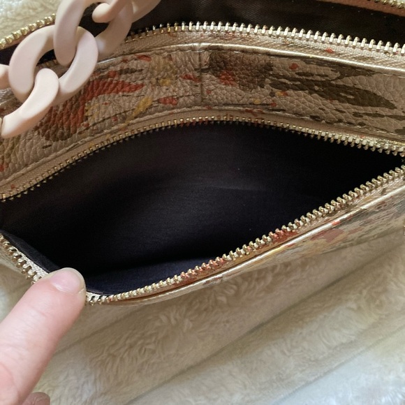 Anca Barbu original hand painted purse, clutch Crossbody. NWOTNever used. A FIND - Picture 10 of 11